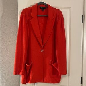 St. John Vibrant Red Blazer